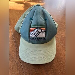 Patagonia Green and Tan Hat